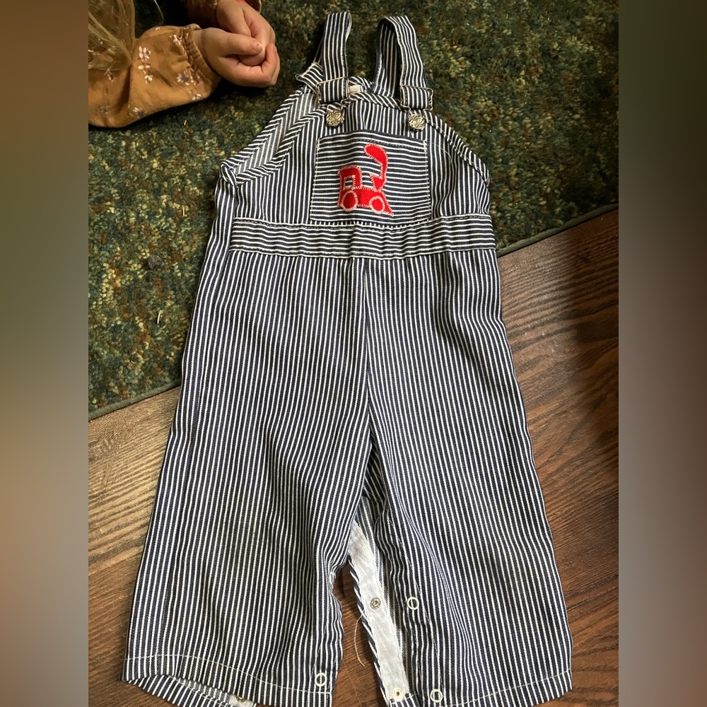 Vintage Train Overalls | 2T